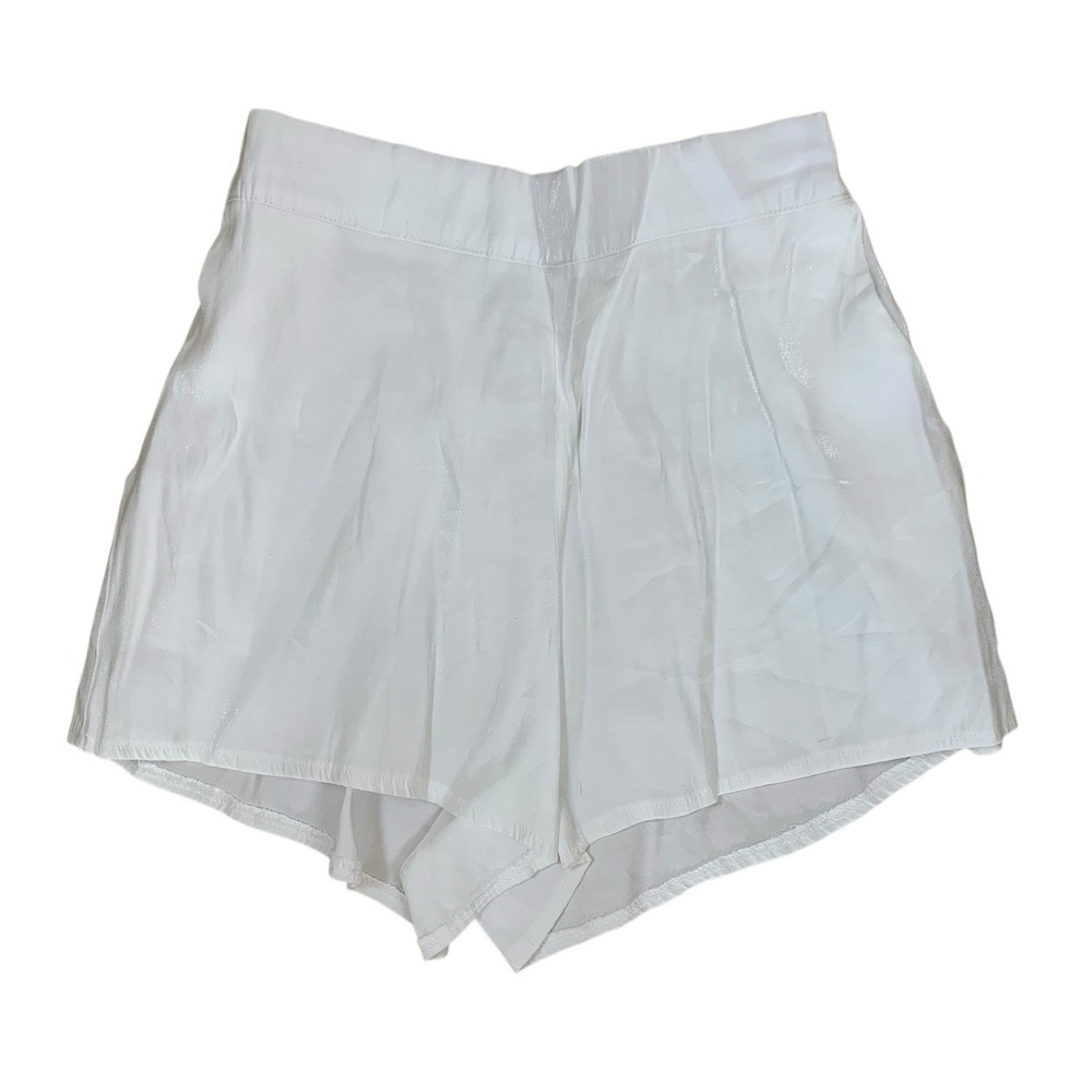 Pinkyotto White Flowy High Rise Shorts Soft Lightweight Boho Summer XS